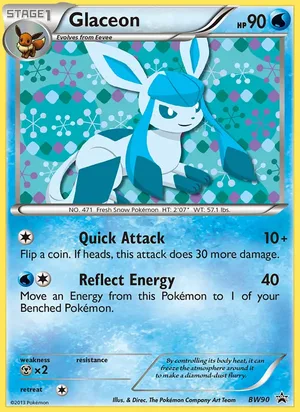 Glaceon #BW90, BW Black Star Holo, TCGdex reference