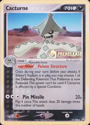 Cacturne Prerelease PSA reference placeholder