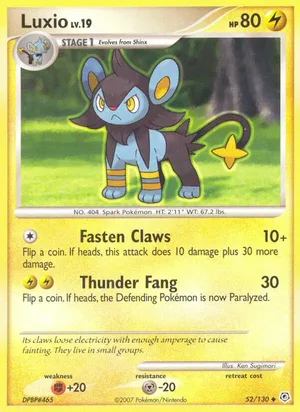 Luxio 52/130, base reference; stamps unverified