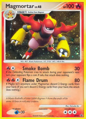 Magmortar #DP20, DP Black Star Cosmos Holo, TCGdex reference
