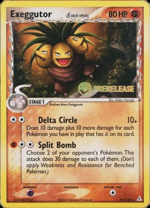 Exeggutor δ Prerelease PSA reference placeholder