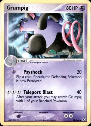 Grumpig Prerelease PSA reference placeholder