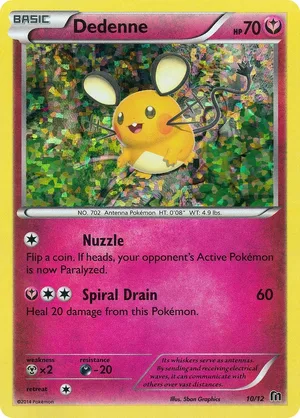 Dedenne #10, English McDonald's Collection 2016 promo, reference image