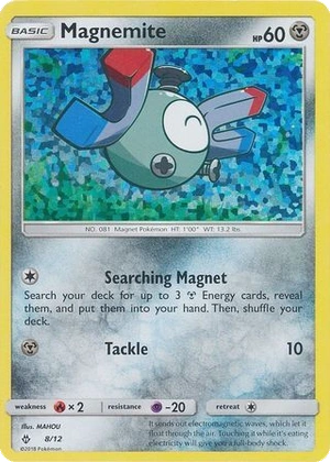 Magnemite 8/12, McDonald's Collection 2018 Confetti Holo, Pokumon reference