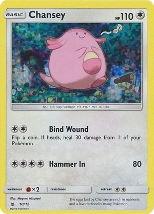 Chansey 10/12, McDonald's Collection 2018 Confetti Holo, Pokumon reference