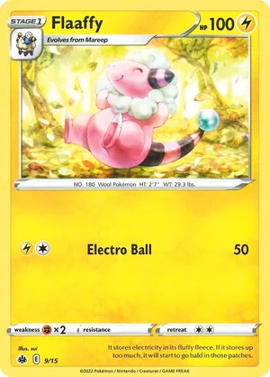 Flaaffy #09, English McDonald's Collection 2022 promo, reference image