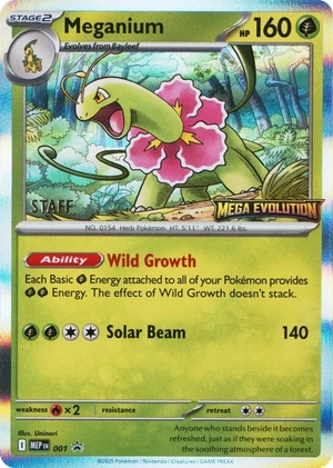 Meganium 001, Staff prerelease, owner-provided image