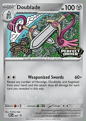 Doublade 067, prerelease base reference scan