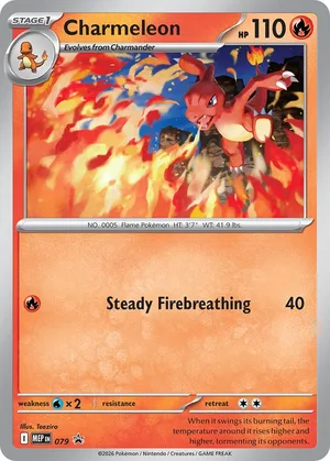 Charmeleon #079, English MEP Black Star Promos promo, reference image