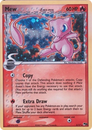Mew δ 3/17, PSA cert scan