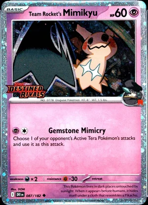 Team Rocket's Mimikyu Prerelease PSA cert 156225672 reference placeholder