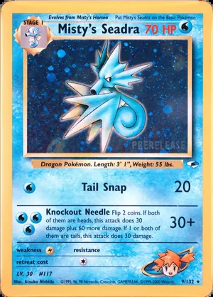 Misty's Seadra Prerelease PSA reference placeholder