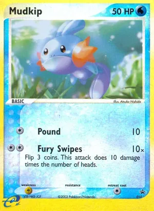 Mudkip #010, Nintendo Black Star Standard print, TCGdex reference