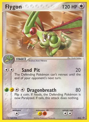 Flygon #025, Nintendo Black Star Standard print, TCGdex reference
