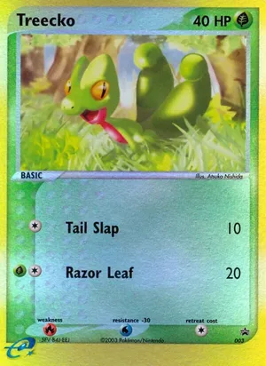 Treecko #003, Nintendo Black Star Standard print, TCGdex reference