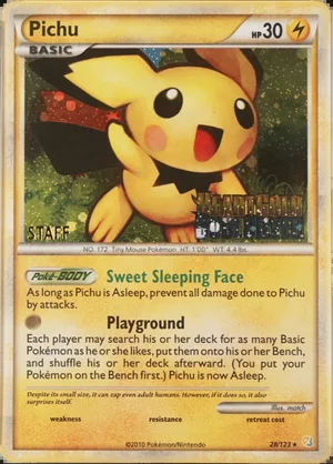 Pichu Staff Prerelease PSA reference placeholder