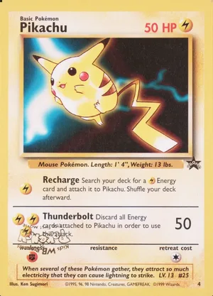 Pikachu 4 inverted WB stamp PSA reference placeholder