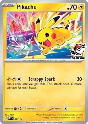 Pikachu 093, Pokémon Game On!, owner-provided image