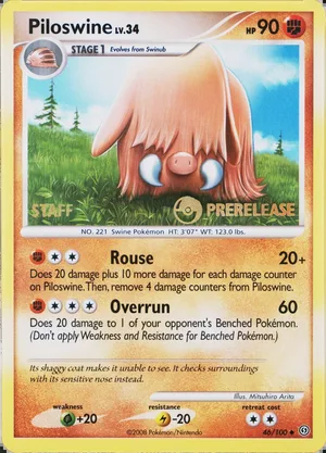 Piloswine Staff Prerelease PSA reference placeholder