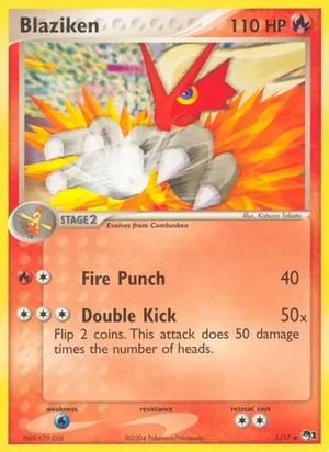 Blaziken #1, POP Series 1 Non Holo, TCGdex reference