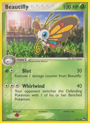 Beautifly #6, POP Series 1 Non Holo, TCGdex reference