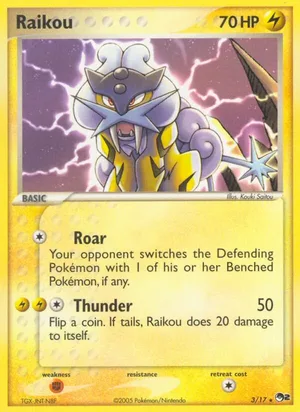 Raikou #3, POP Series 2 Non Holo, TCGdex reference
