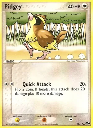 Pidgey #12, POP Series 4 Non Holo, TCGdex reference