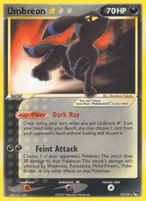Umbreon ★ #17, POP Series 5 Non Holo, TCGdex reference