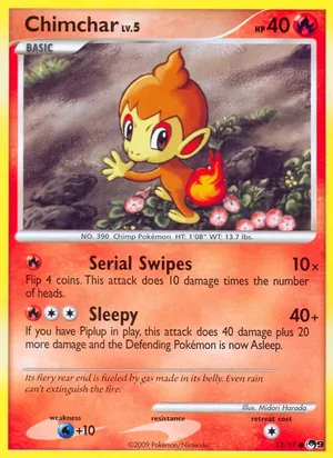 Chimchar #13, POP Series 9 Non Holo, TCGdex reference