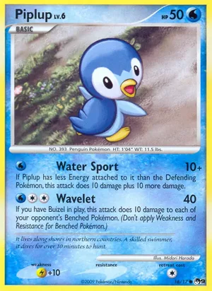 Piplup #16, POP Series 9 Non Holo, TCGdex reference