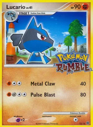 Lucario #12, Pokémon Rumble Standard print, TCGdex reference