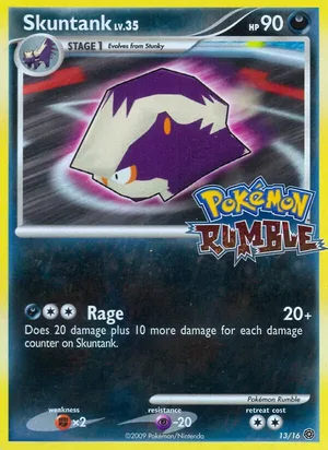 Skuntank #13, Pokémon Rumble Standard print, TCGdex reference