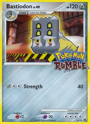 Bastiodon #14, Pokémon Rumble Standard print, TCGdex reference