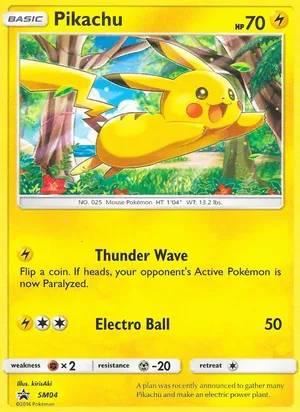 Pikachu #SM04, SM Black Star Holo, TCGdex reference