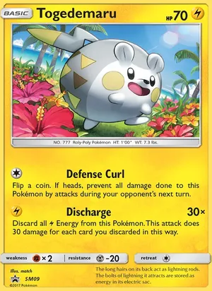 Togedemaru #SM09, SM Black Star Holo, TCGdex reference