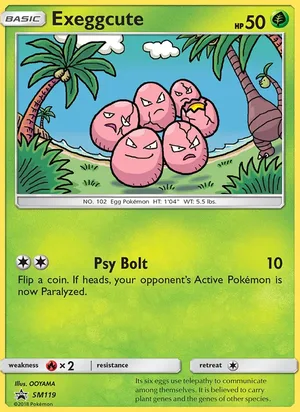 Exeggcute #SM119, SM Black Star Holo, TCGdex reference