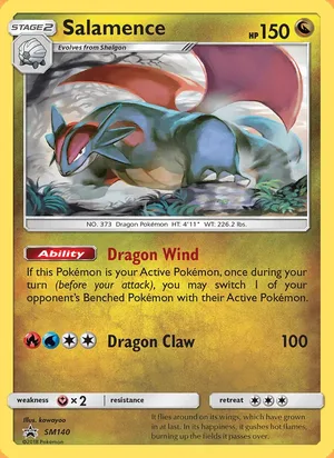 Salamence #SM140, SM Black Star Holo, TCGdex reference