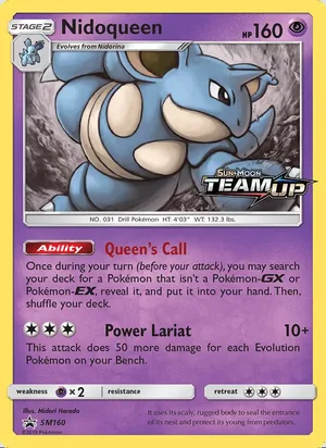 Nidoqueen SM160, prerelease base reference scan