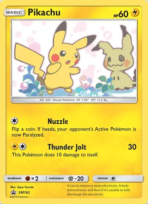 Pikachu #SM162, SM Black Star Holo, TCGdex reference