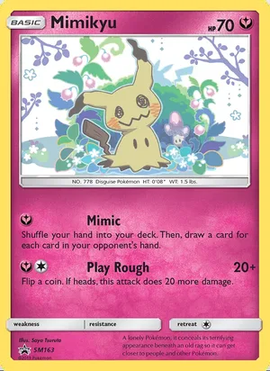 Mimikyu #SM163, SM Black Star Holo, TCGdex reference