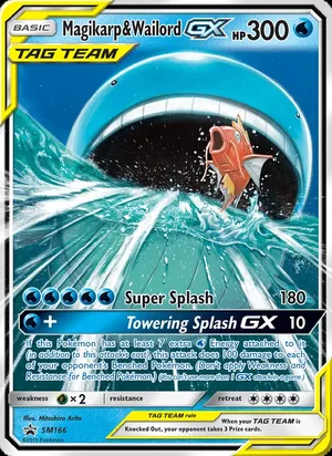 Magikarp & Wailord GX #SM166, SM Black Star Holo, TCGdex reference