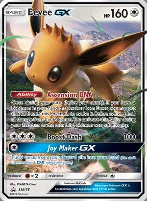 Eevee GX #SM175, SM Black Star Holo, TCGdex reference
