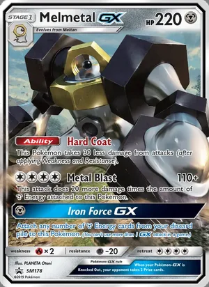 Melmetal GX #SM178, SM Black Star Holo, TCGdex reference