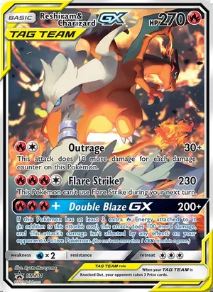Reshiram & Charizard GX #SM201, SM Black Star Holo, TCGdex reference