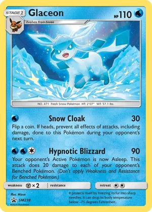 Glaceon #SM238, English SM Black Star Promos promo, reference image