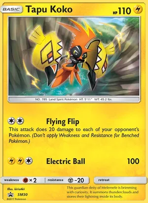 Tapu Koko #SM30, SM Black Star Holo, TCGdex reference