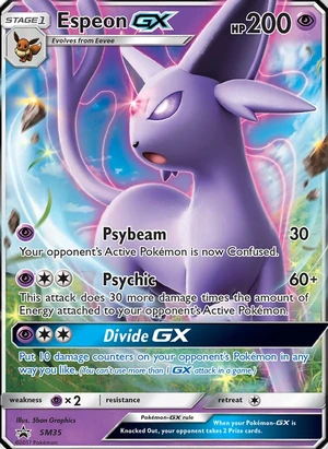 Espeon GX #SM35, SM Black Star Holo, TCGdex reference