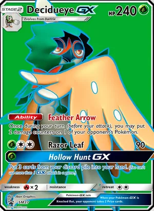 Decidueye GX #SM37, SM Black Star Holo, TCGdex reference
