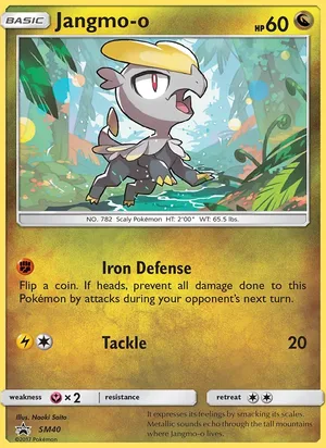 Jangmo-o #SM40, SM Black Star Holo, TCGdex reference