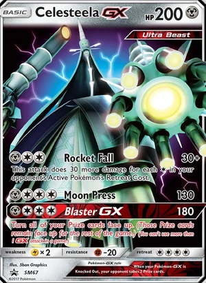 Celesteela GX #SM67, SM Black Star Holo, TCGdex reference